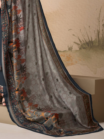 Kiyari Noore Pure Cosmos Satin Kurta Set with Dupatta