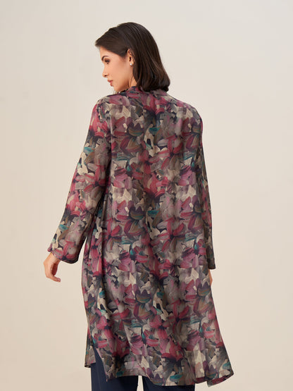 Verina Elegant Digital Print Tunic Top