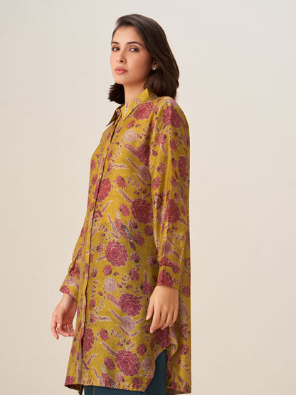 Graceful Digital Print Tunic Top