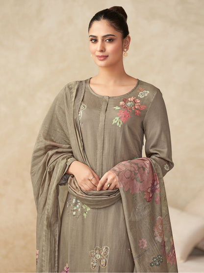 Suhani Charm Pure Italian Satin Kurta Set with Dupatta