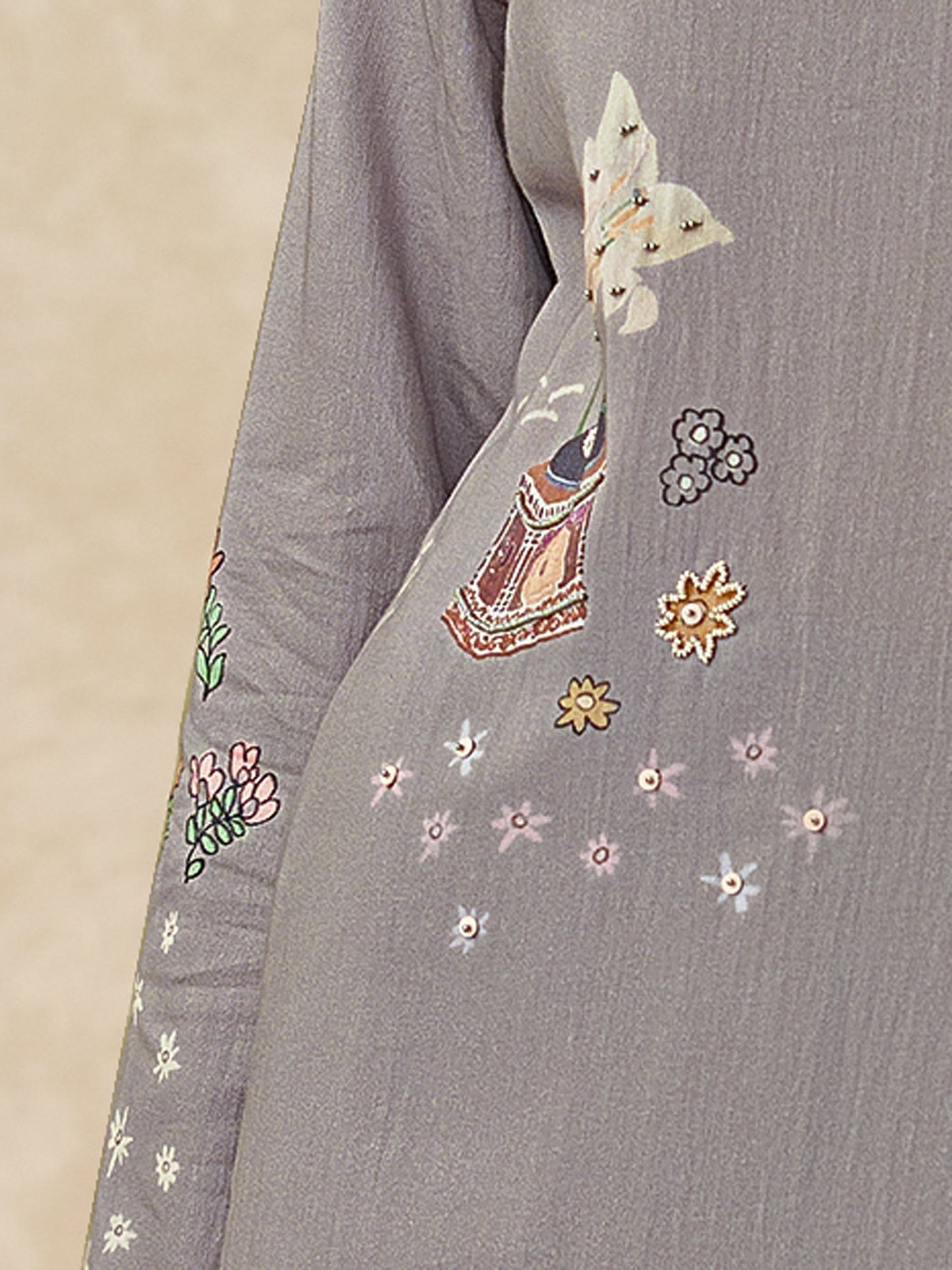 Suhani Elite Pure Italian Satin Kurta Unstitched Set with Dupatta