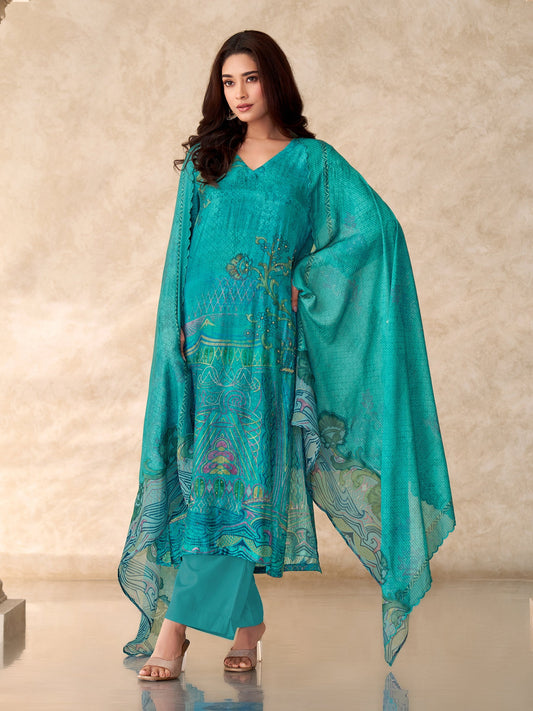 Chand Raat Grace Pure Muslin Silk Kurta Set With Dupatta