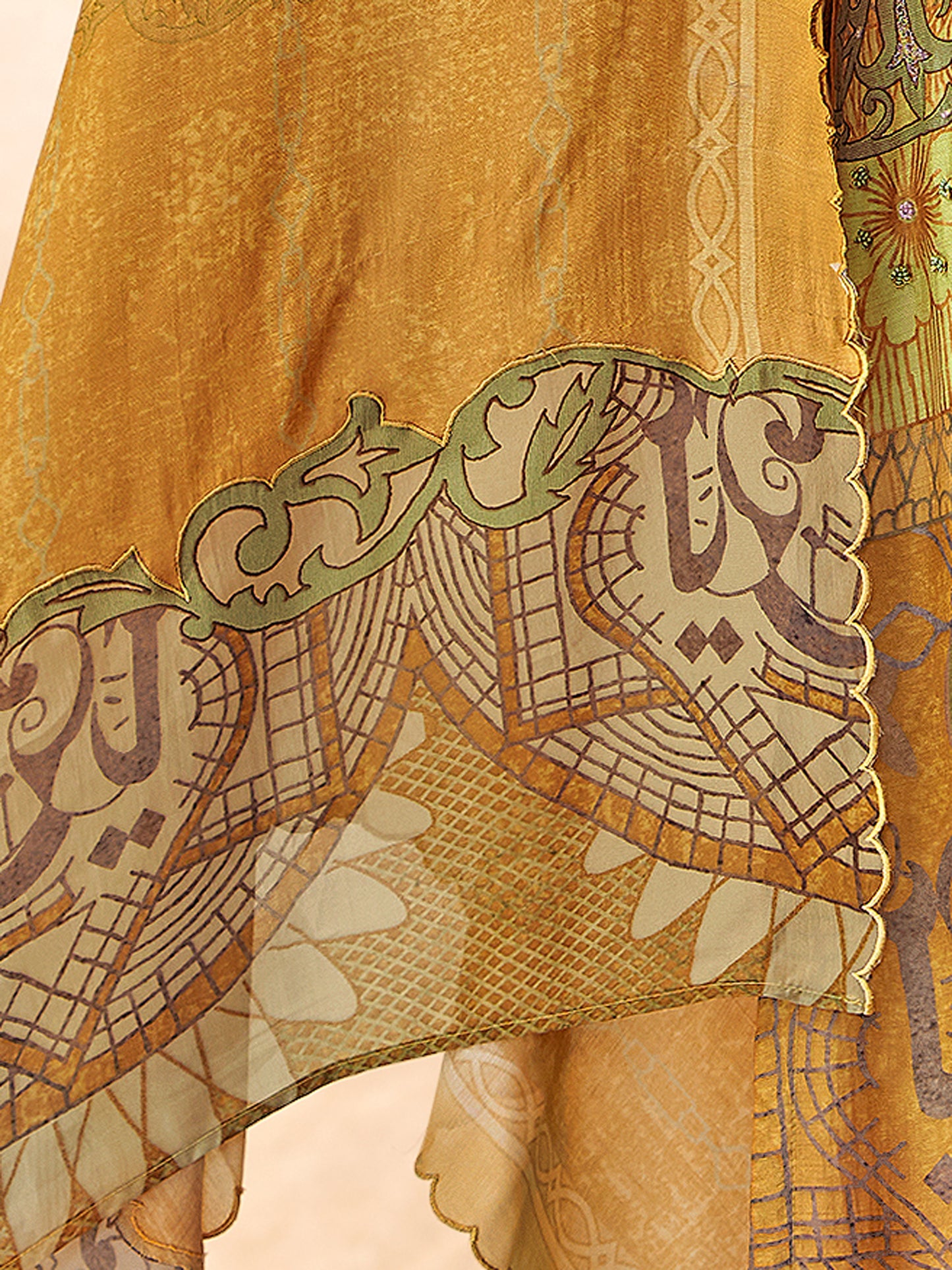 Chand Raat Royal Pure Muslin Silk Kurta Unstitched Set With Dupatta