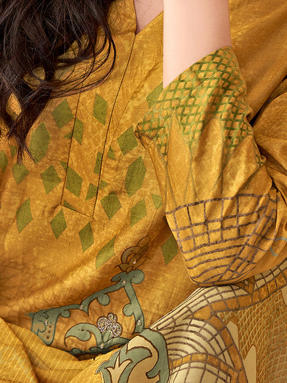 Chand Raat Classic Pure Muslin Silk Kurta Unstitched Set With Dupatta