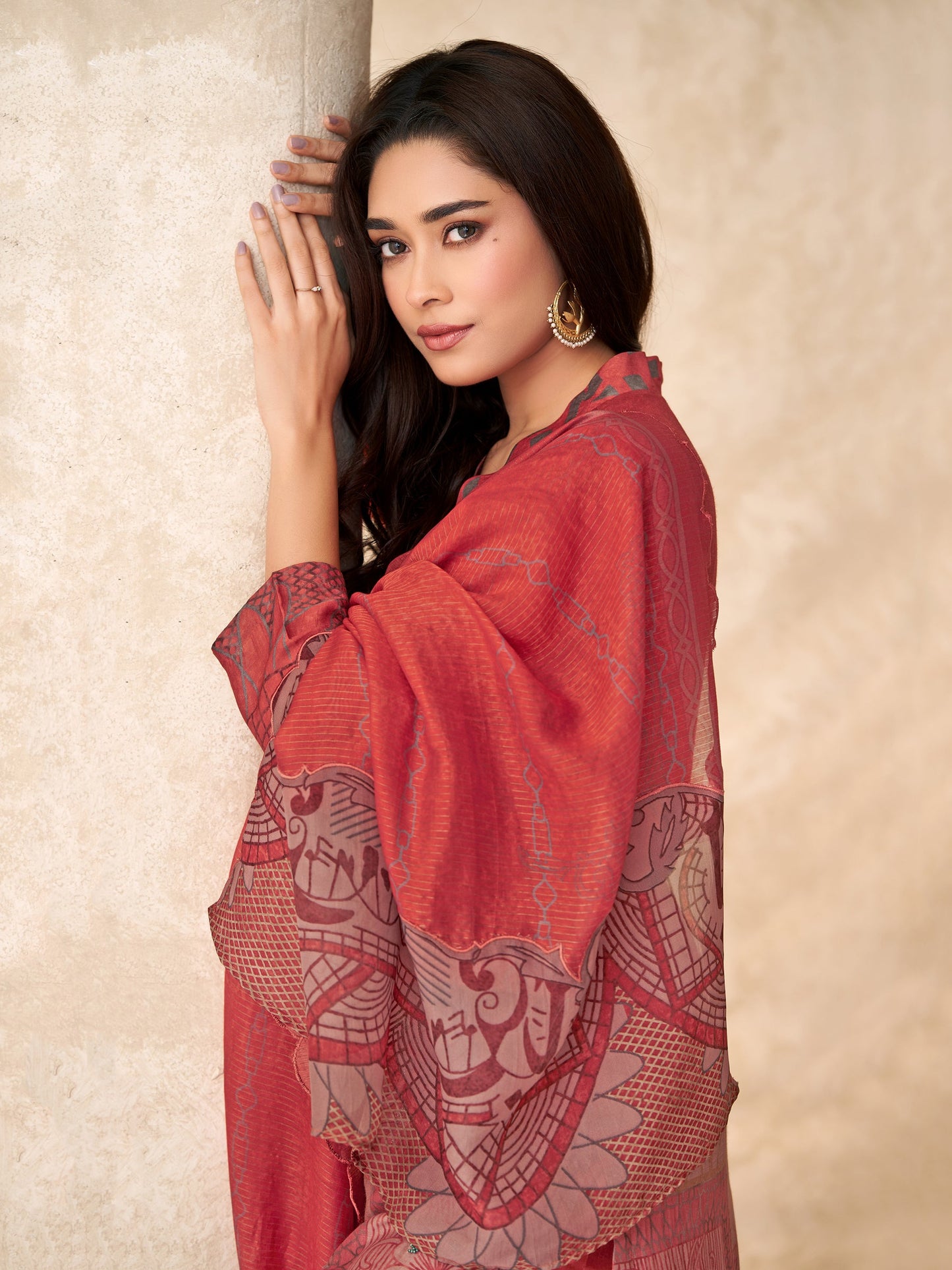 Chand Raat Classic Pure Muslin Silk Kurta Unstitched Set With Dupatta