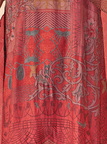 Chand Raat Elegance Pure Muslin Silk Kurta Unstitched Set With Dupatta