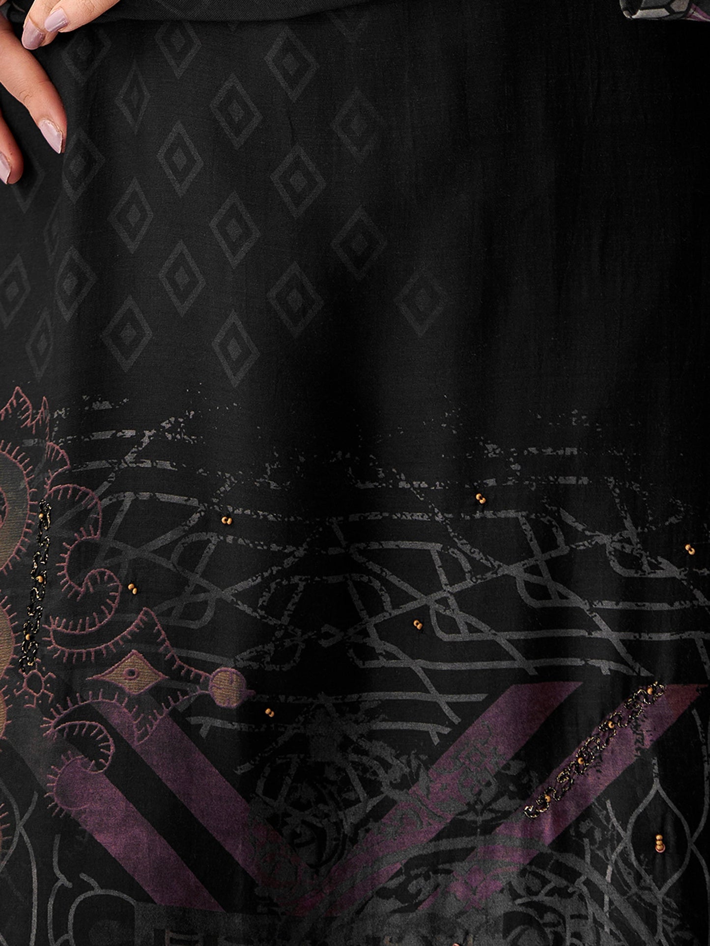 Chand Raat Charm Pure Muslin Silk Kurta Unstitched Set With Dupatta