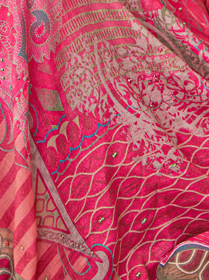 Chand Raat Charm Pure Muslin Silk Kurta Unstitched Set With Dupatta