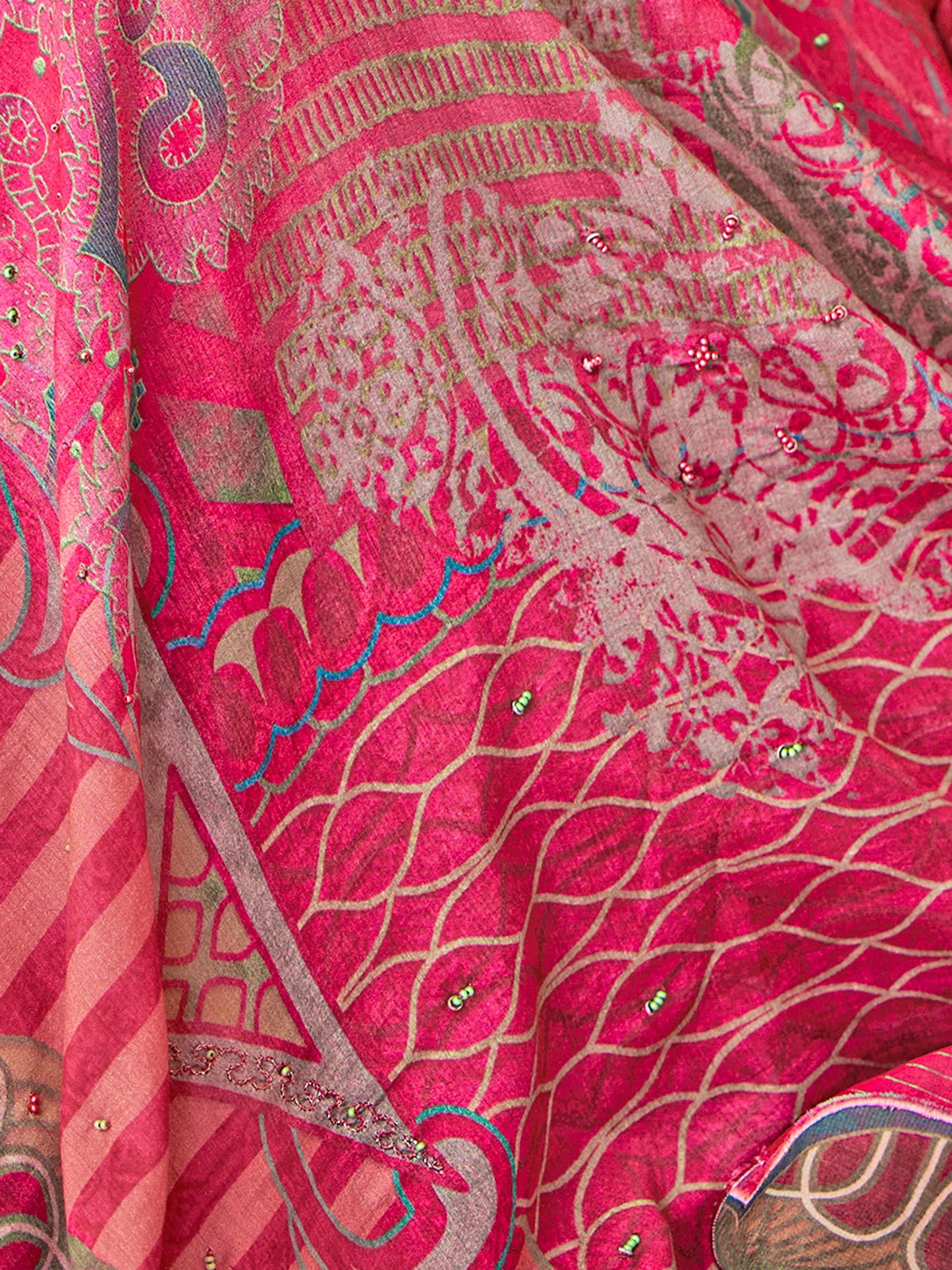 Chand Raat Classic Pure Muslin Silk Kurta Unstitched Set With Dupatta