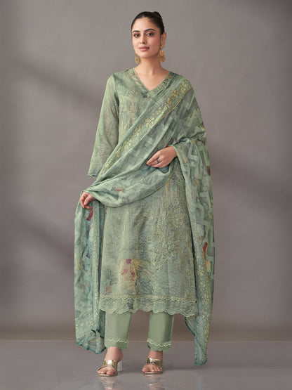 Riva Elite Pure Silk Jari Kurta Set with Dupatta