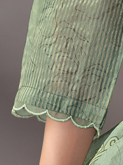 Riva Luxe Pure Silk Jari Kurta Set with Dupatta