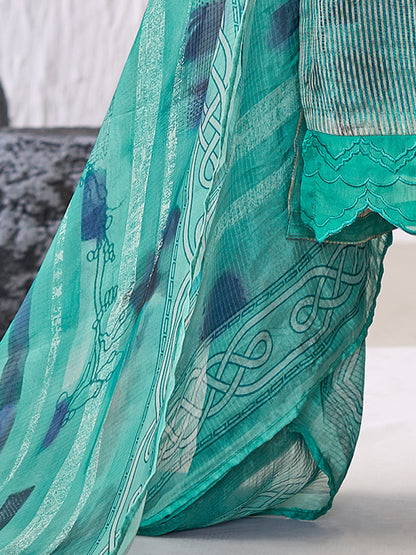 Sunflower Elite Pure Silk Jari Kurta Set with Dupatta