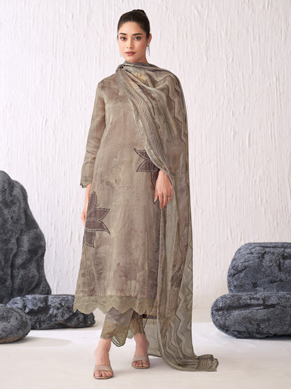 Sunflower Majestic Pure Silk Jari Kurta Set with Dupatta
