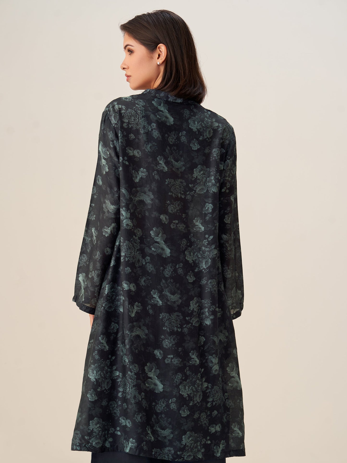 Graceful Digital Print Tunic Top