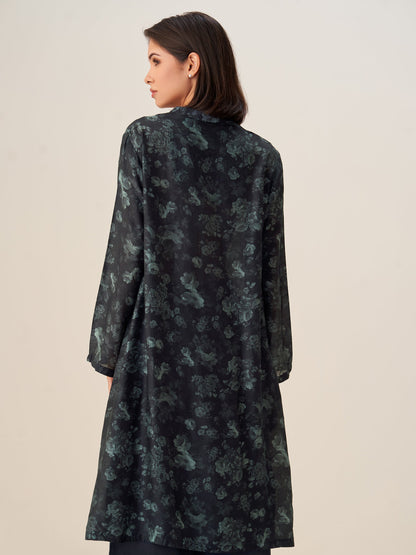 Graceful Digital Print Tunic Top