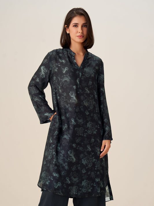 Verina Elegant Digital Print Tunic Top