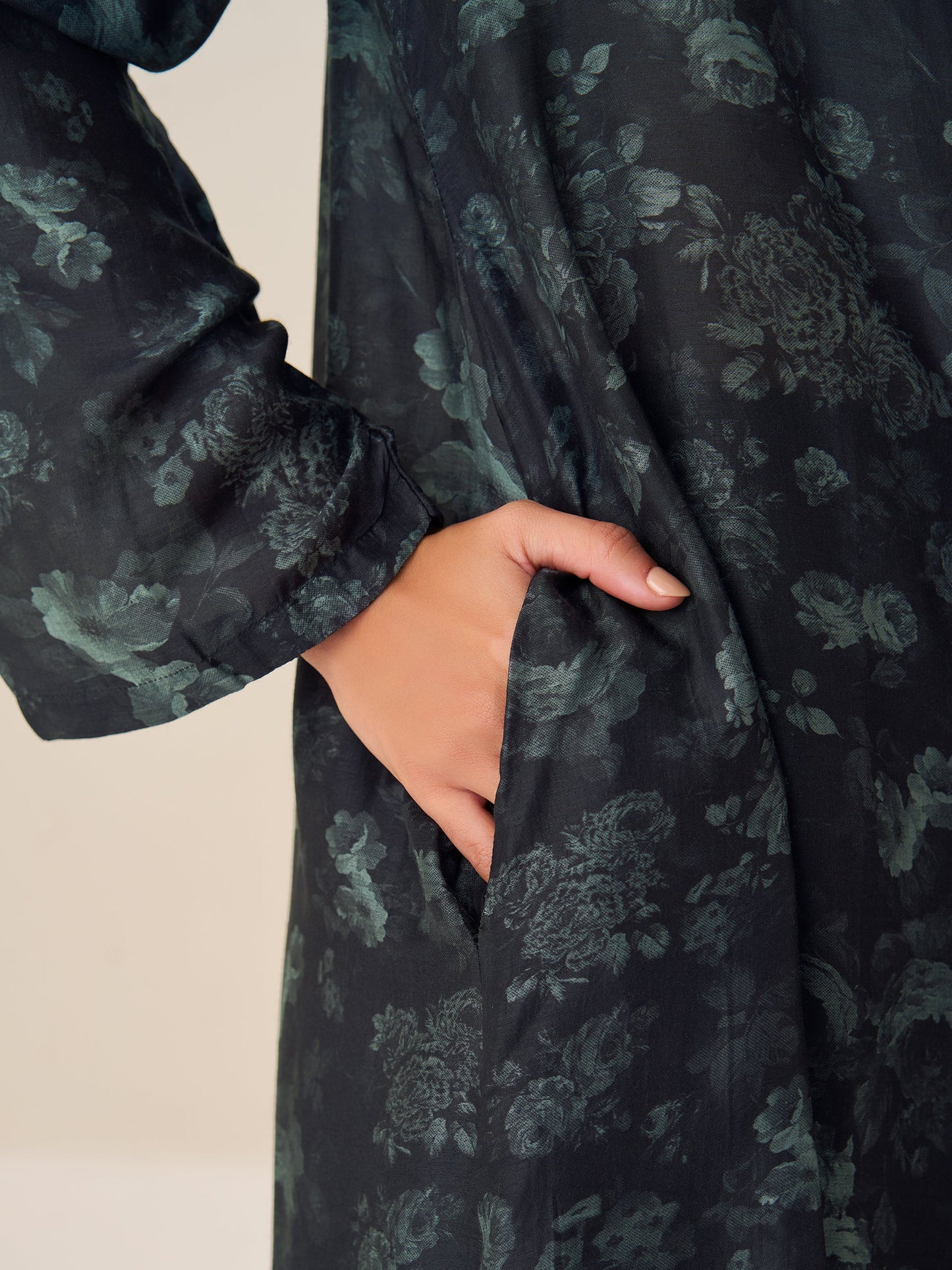 Graceful Digital Print Tunic Top
