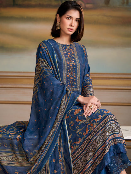 Saaj Elite Pure Muslin Silk Kurta Set with Dupatta