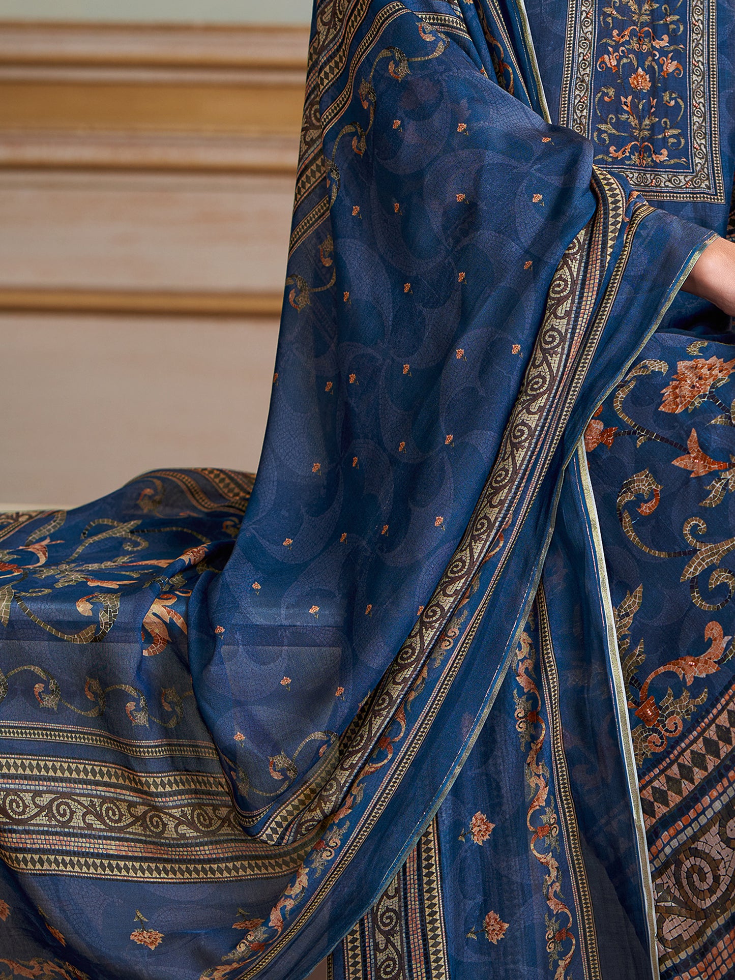 Saaj Elite Pure Muslin Silk Kurta Set with Dupatta