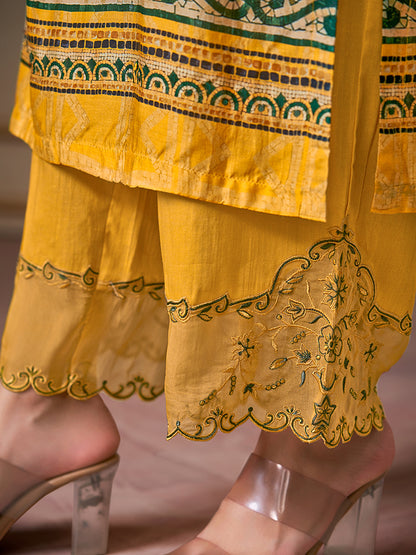 Saaj Elite Pure Muslin Silk Kurta Set with Dupatta