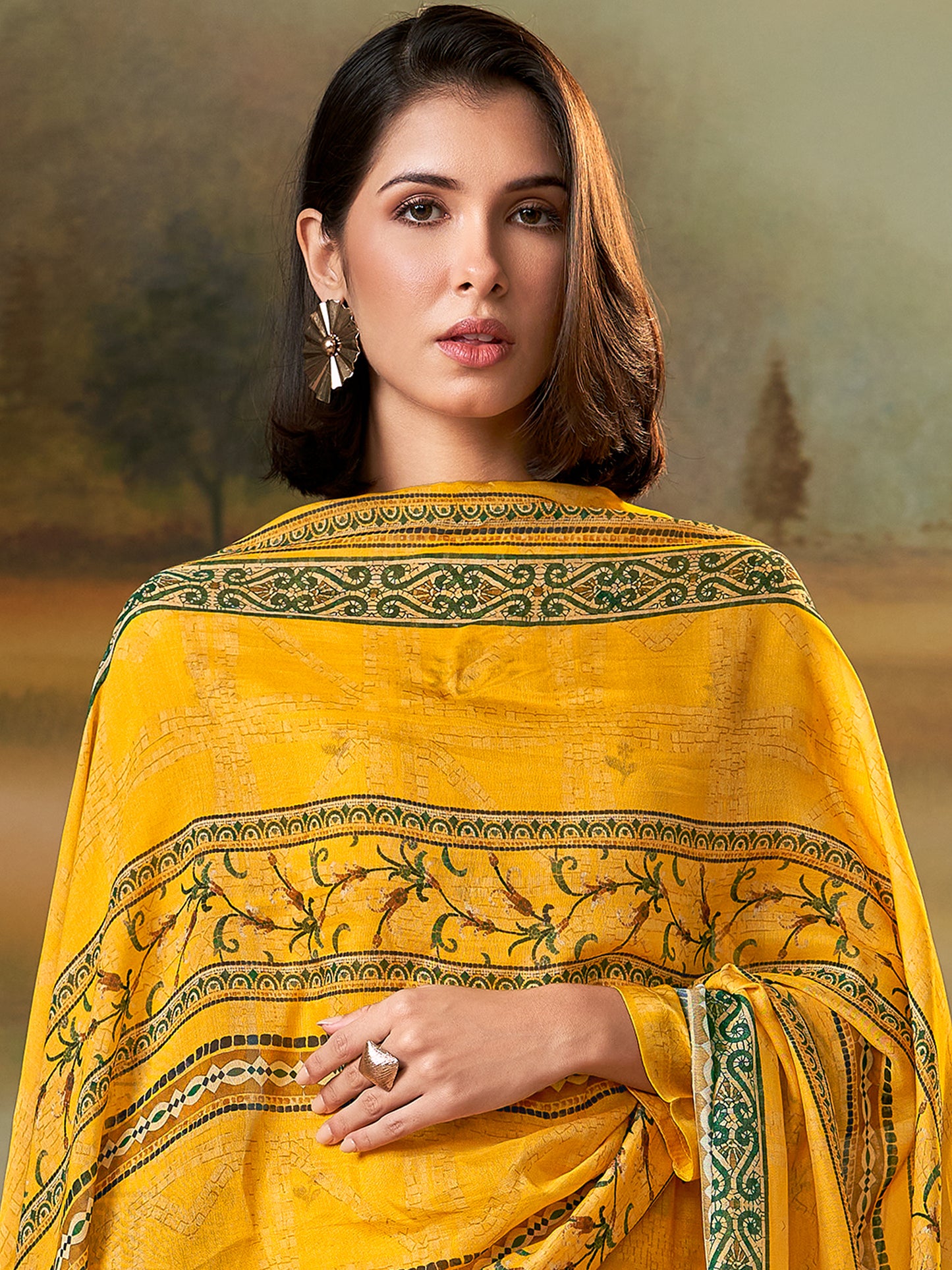 Saaj Elite Pure Muslin Silk Kurta Set with Dupatta