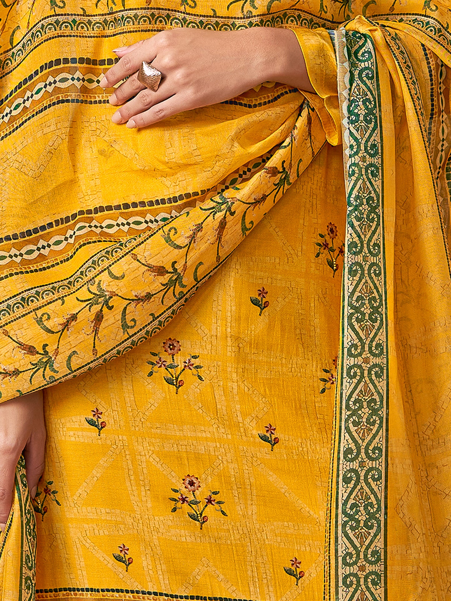 Saaj Elite Pure Muslin Silk Kurta Set with Dupatta