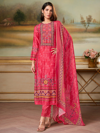 Saaj Elite Pure Muslin Silk Kurta Set with Dupatta