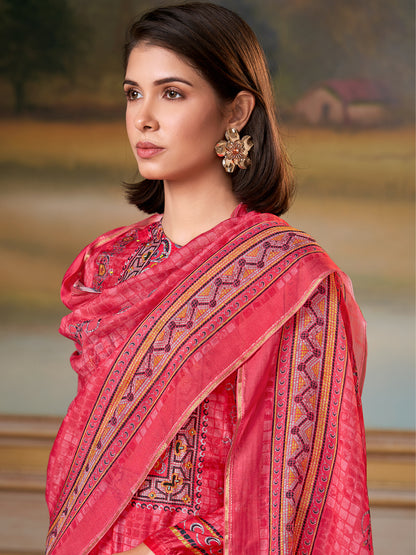 Saaj Elite Pure Muslin Silk Kurta Set with Dupatta