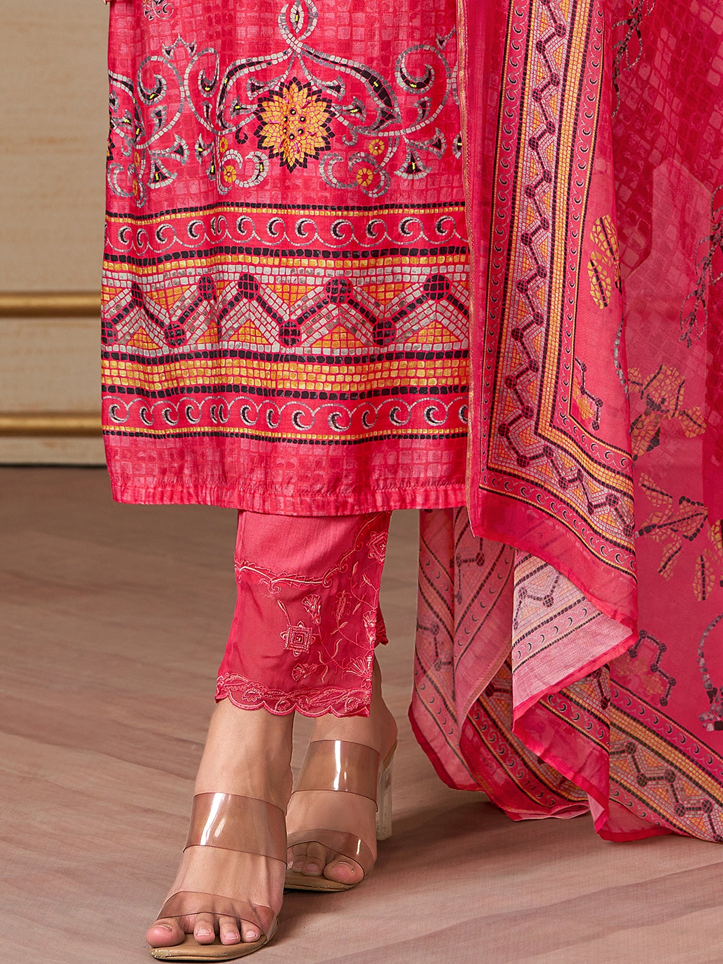 Saaj Elite Pure Muslin Silk Kurta Set with Dupatta