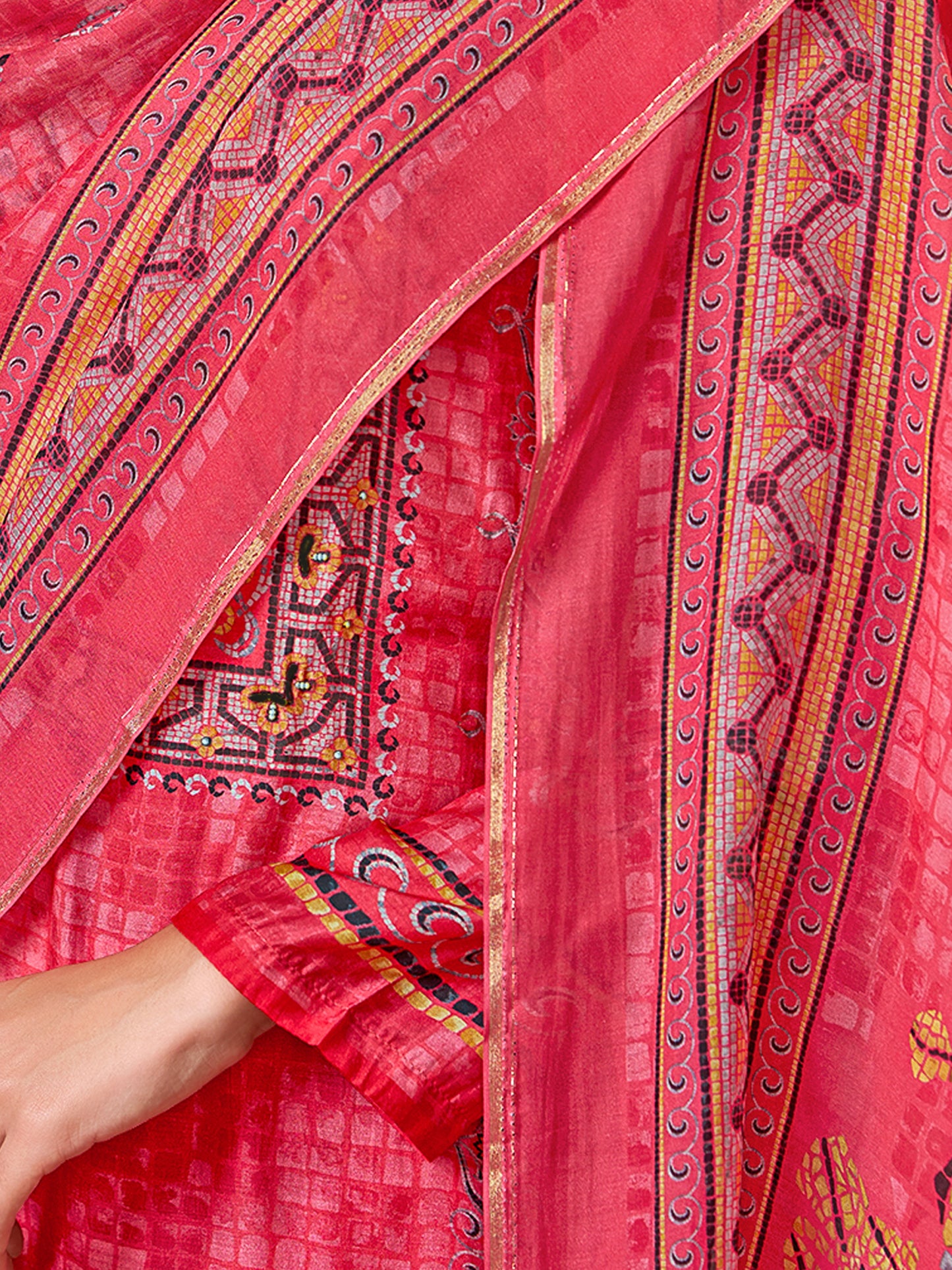 Saaj Elite Pure Muslin Silk Kurta Set with Dupatta