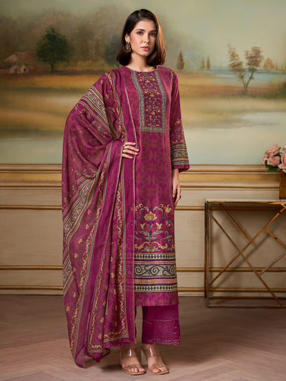 Saaj Elite Pure Muslin Silk Kurta Set with Dupatta