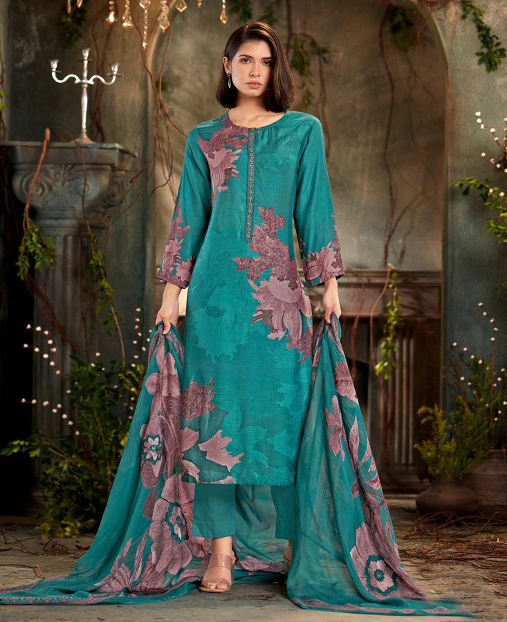 Nazara Festive Pure Muslin Silk Kurta Set with Dupatta