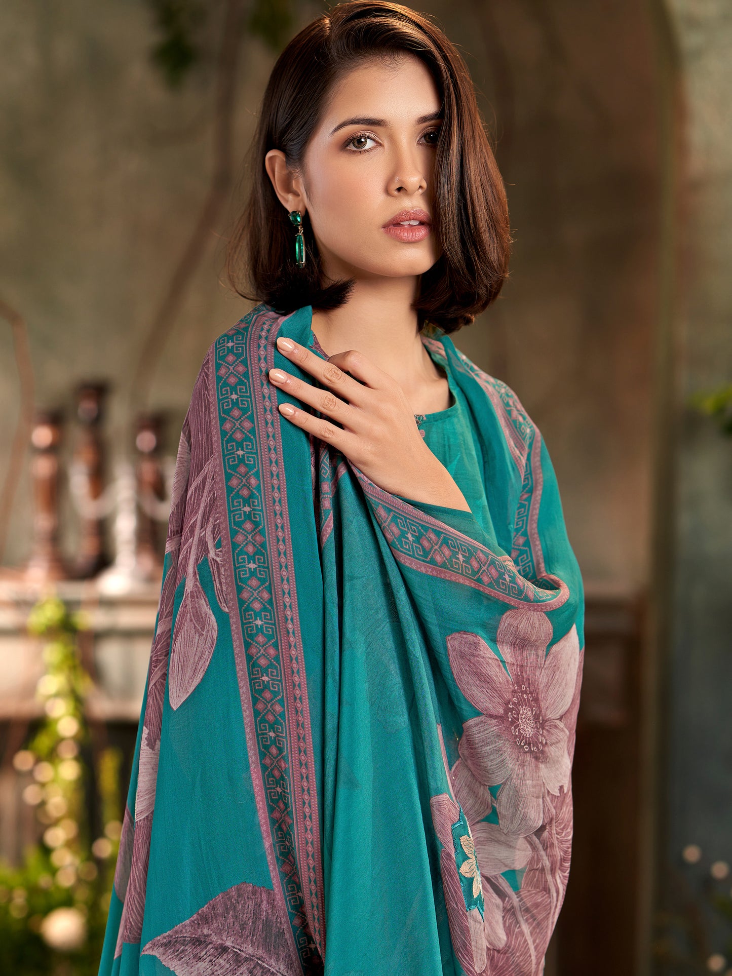 Nazara Handcrafted Pure Muslin Silk Kurta Set with Dupatta