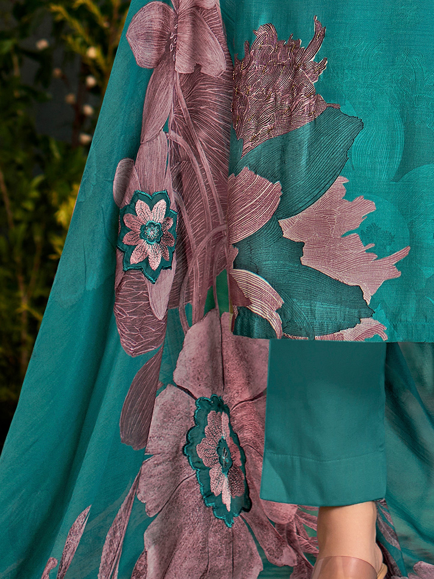 Nazara Handcrafted Pure Muslin Silk Kurta Set with Dupatta