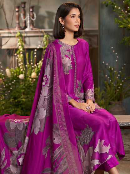 Nazara Handcrafted Pure Muslin Silk Kurta Set with Dupatta