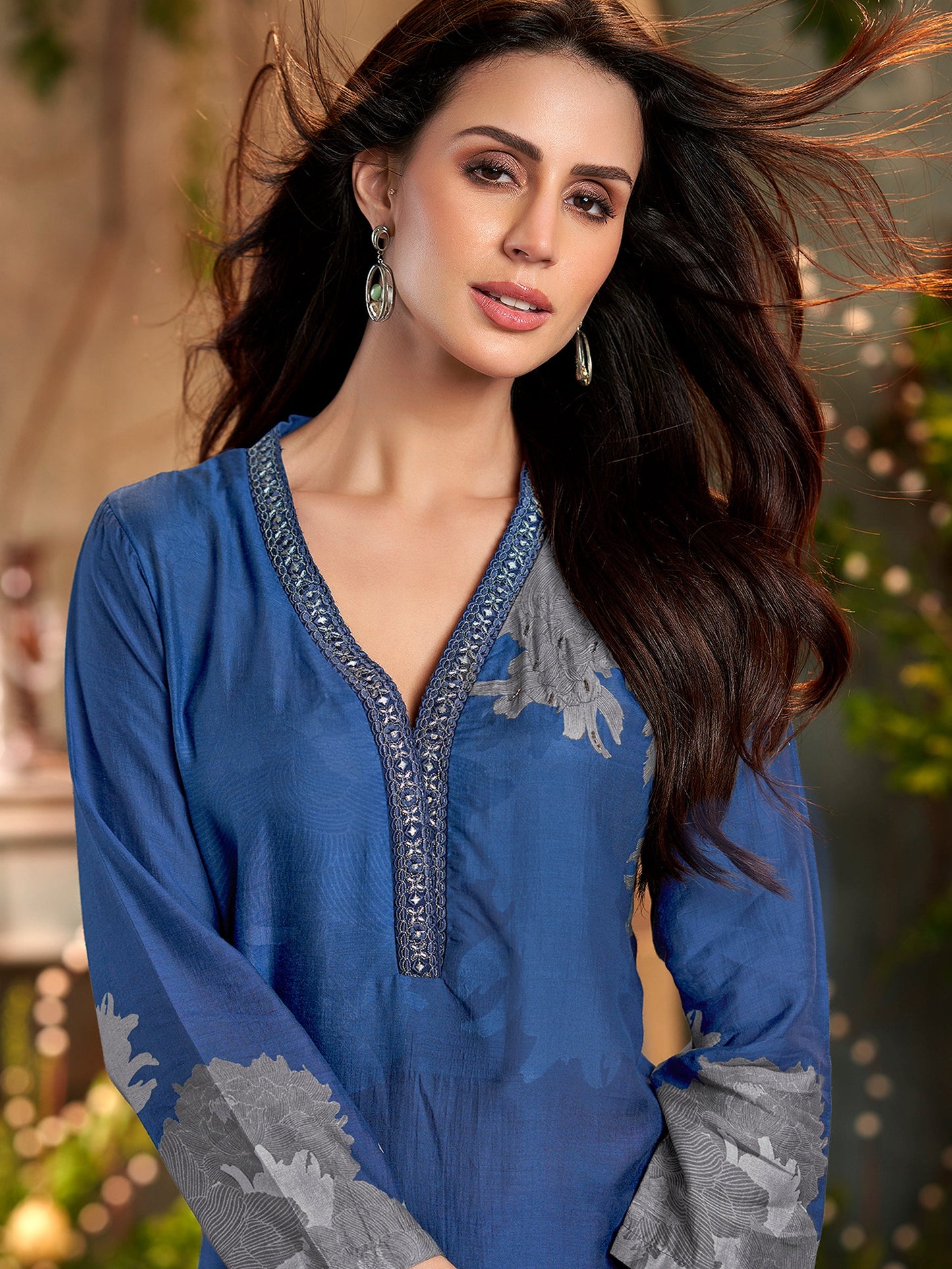 Nazara Festive Pure Muslin Silk Kurta Set with Dupatta