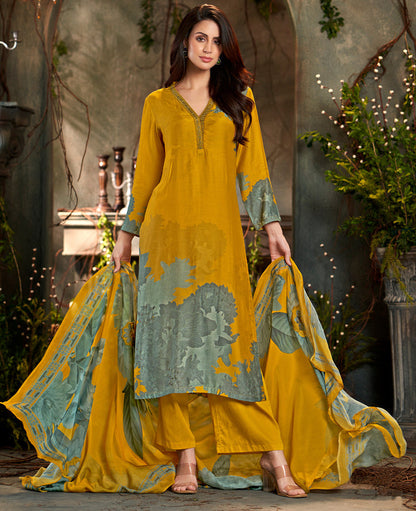 Nazara Festive Pure Muslin Silk Kurta Set with Dupatta