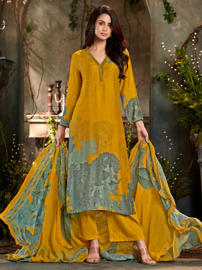 Nazara Handcrafted Pure Muslin Silk Kurta Set with Dupatta