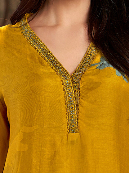 Nazara Designer Pure Muslin Silk Kurta Set with Dupatta