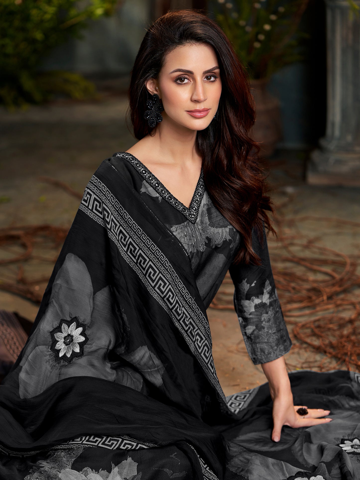 Nazara Handcrafted Pure Muslin Silk Kurta Set with Dupatta