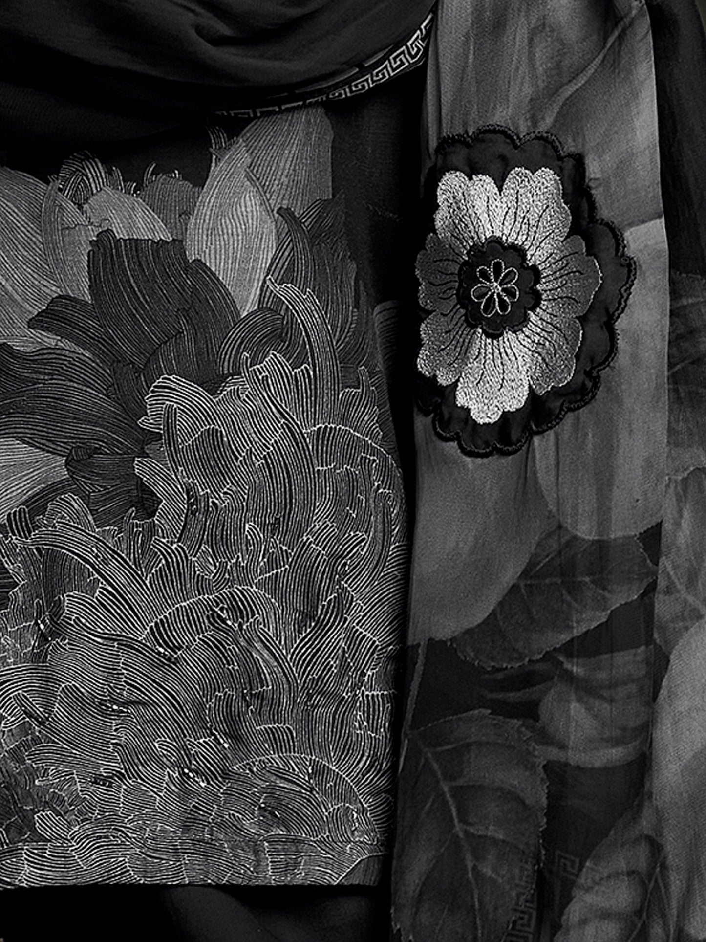 Nazara Handcrafted Pure Muslin Silk Kurta Unstitched Set with Dupatta