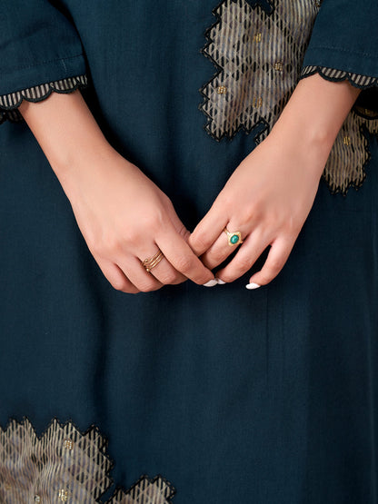 Ehsas Royal Pure Cotton Kurta Set with Dupatta