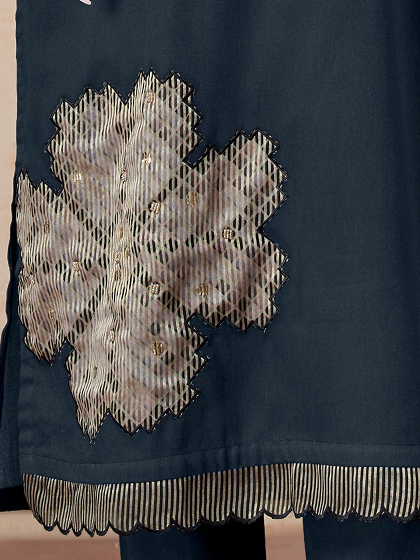 Ehsas Elegant Pure Cotton Kurta Unstitched  Set with Dupatta