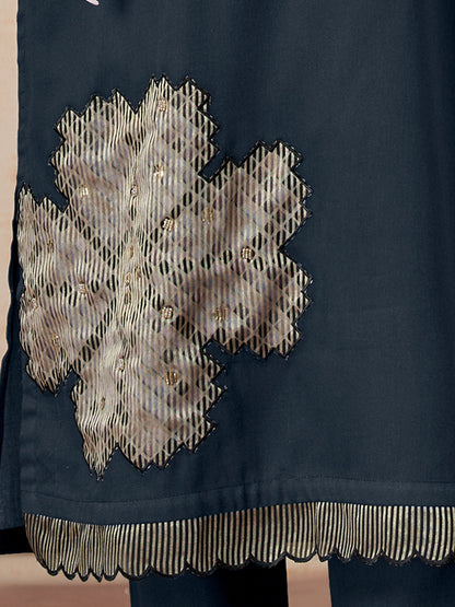 Ehsas Elegant Pure Cotton Kurta Set with Dupatta