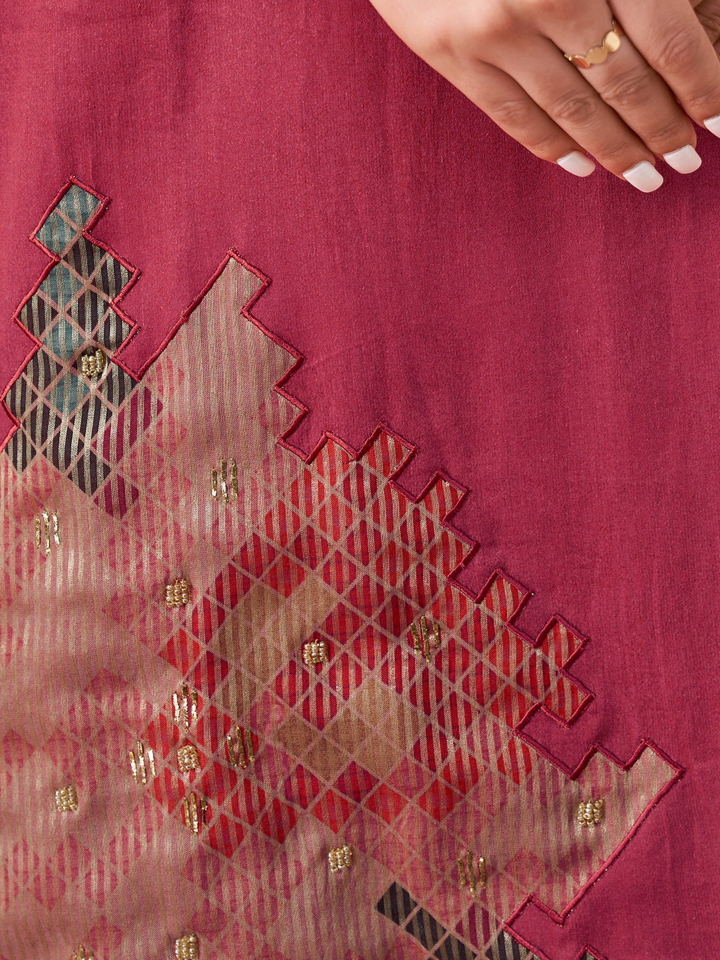 Ehsas Classic Pure Cotton Kurta Unstitched  Set with Dupatta