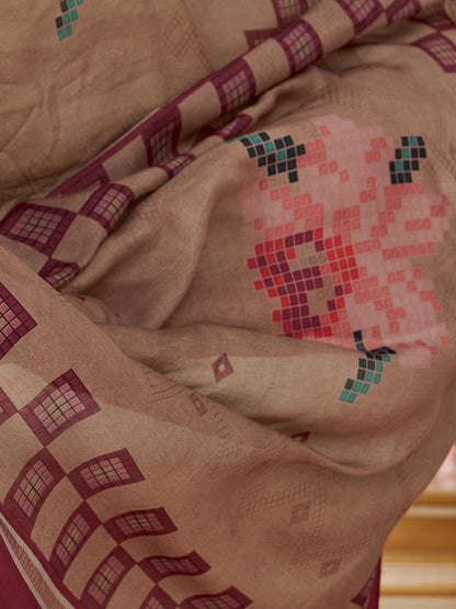 Ehsas Royal Pure Cotton Kurta Unstitched  Set with Dupatta