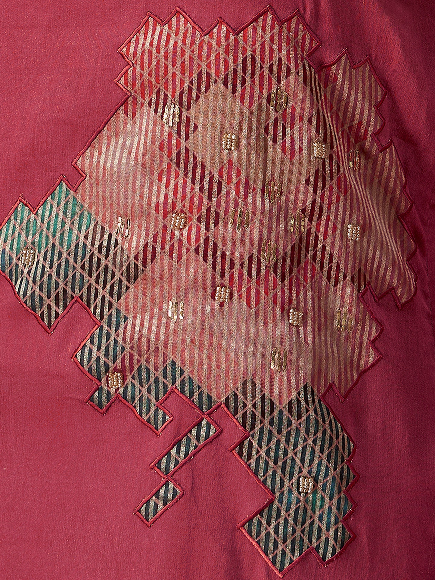 Ehsas Royal Pure Cotton Kurta Unstitched  Set with Dupatta