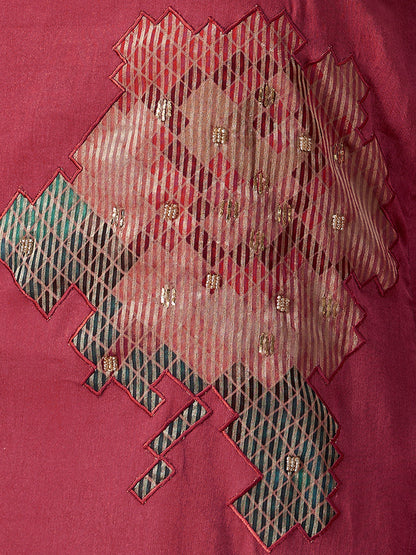 Ehsas Signature Pure Cotton Kurta Unstitched  Set with Dupatta