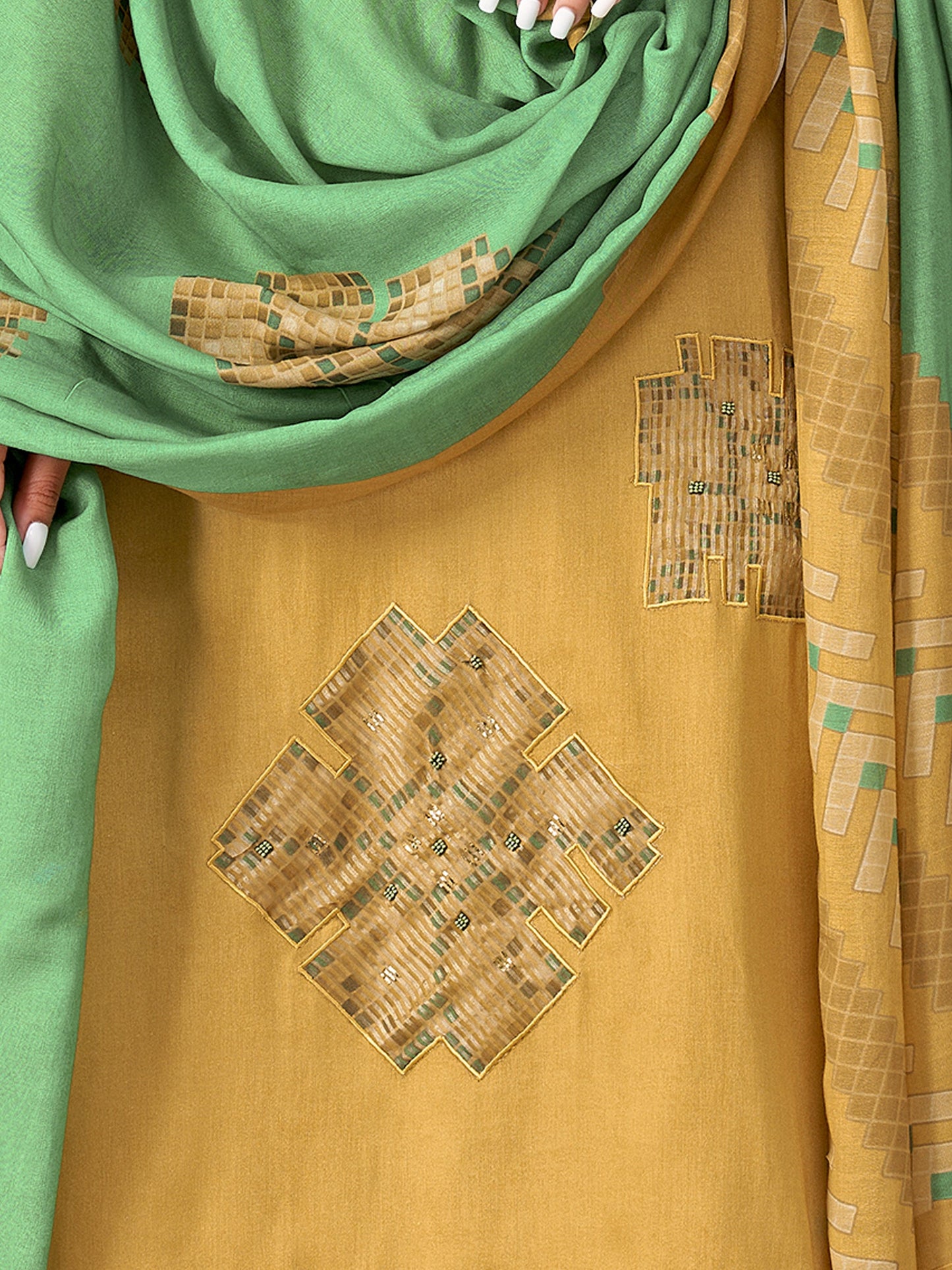 Ehsas Premium Pure Cotton Kurta Set with Dupatta