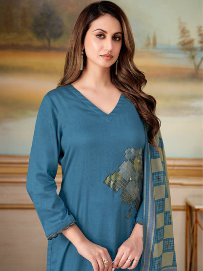 Ehsas Classic Pure Cotton Kurta Set with Dupatta